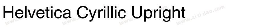 Helvetica Cyrillic Upright字体转换